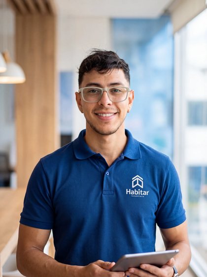 Juan David Celis, agente inmobiliario de Habitar Inmobiliaria